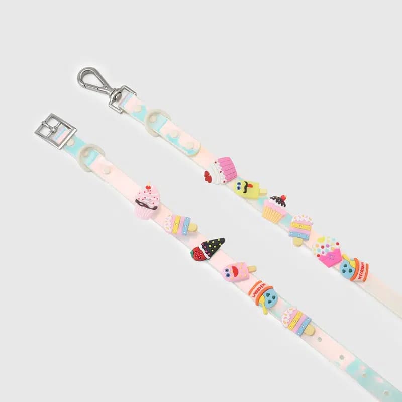 OEM Fashion-Forward Dog Leash | Custom PVC Leash with Interchangeable Silicone Charms